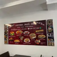 Cartel carta de cafetería Snack Isma